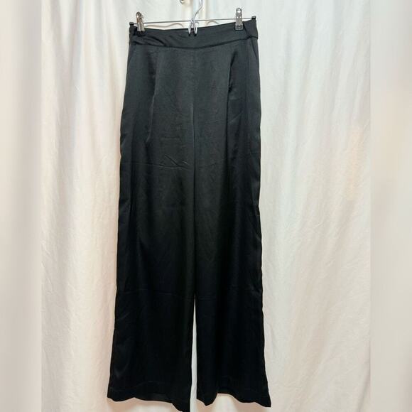 RNWY satin-feel high waist wide leg trousers | Sz 4 - Picture 3 of 6